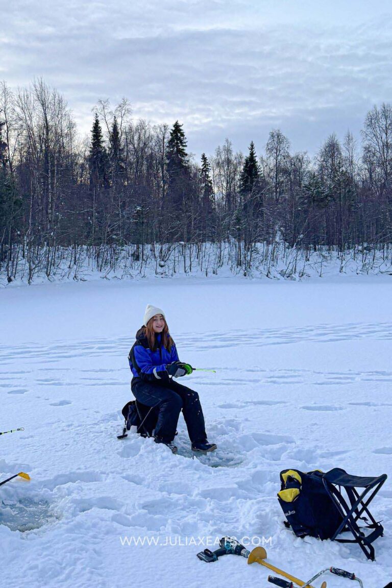 JULIAXEATS BLOG PHOTOS - lapland, finland - ice fishing 1