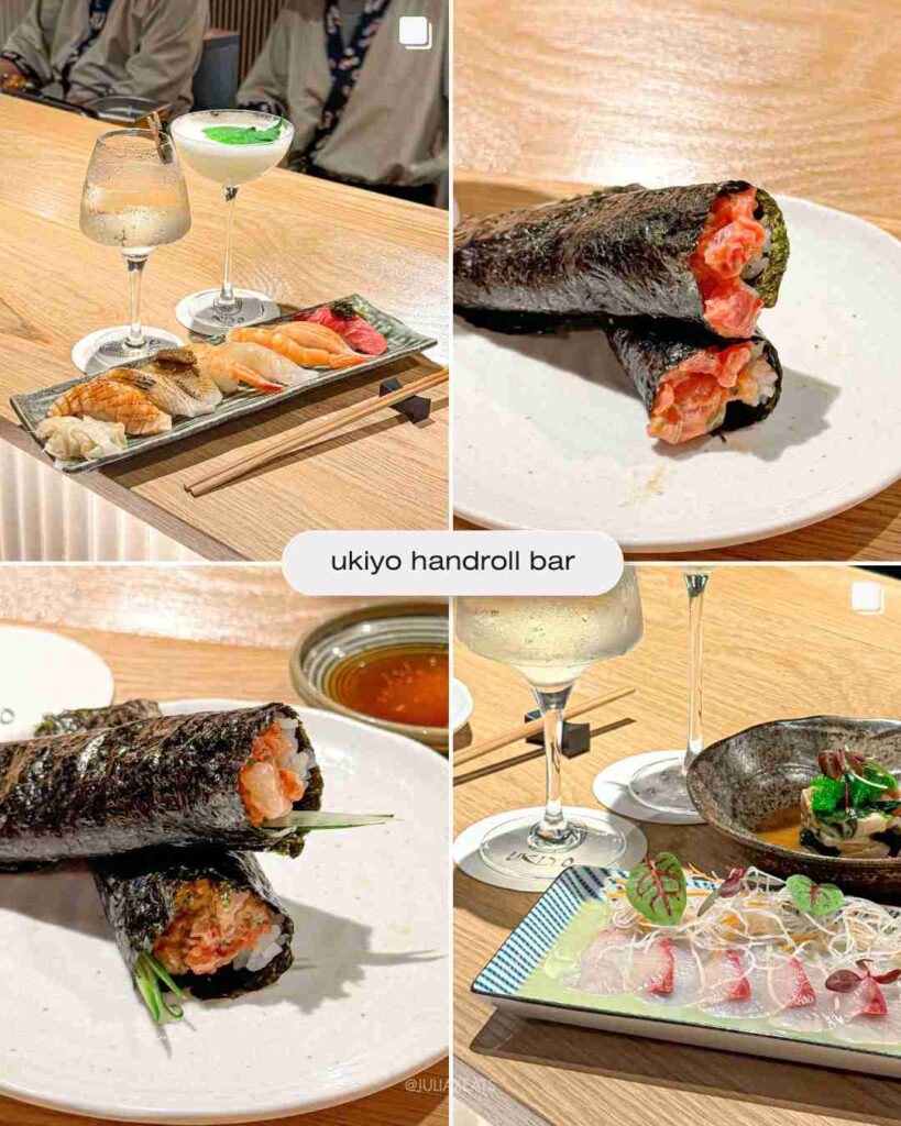 JULIAXEATS - sushi spots in london - Ukiyo hand roll